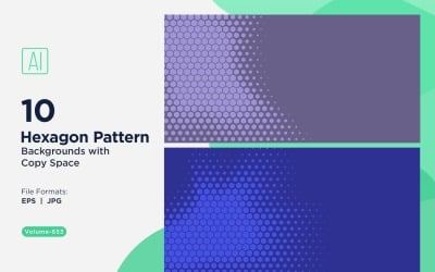 Dynamic Hexagon Pattern Background for Creative Projects 653