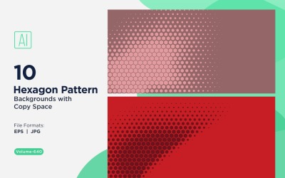 Dynamischer Sechseck-Muster-Hintergrund für kreative Projekte 640