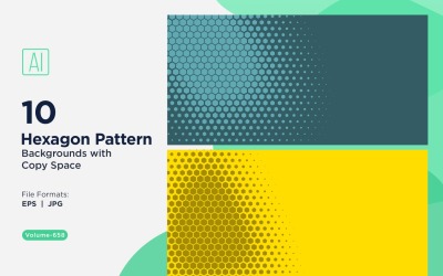 Dynamischer Sechseck-Muster-Hintergrund für kreative Projekte 658