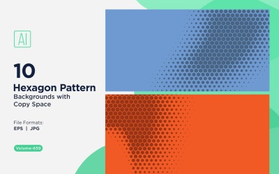 Dynamischer Sechseck-Muster-Hintergrund für kreative Projekte 659