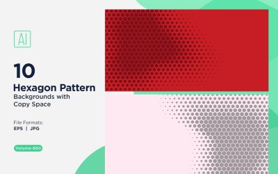 Dynamischer Sechseck-Muster-Hintergrund für kreative Projekte 660