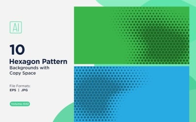 Dynamisk hexagonmönsterbakgrund för kreativa projekt 642
