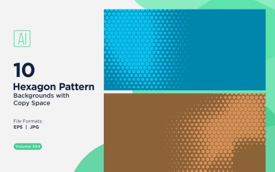 Dynamisk hexagonmönsterbakgrund för kreativa projekt 654