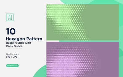 Fundo de Padrão Hexagonal Dinâmico para Projetos Criativos 650