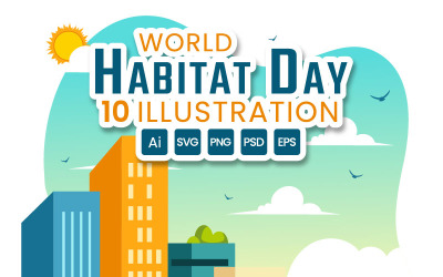 10 Ilustração do Dia Mundial do Habitat