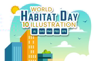 10 World Habitat Day Illustration