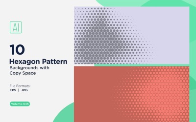 Padrão de hexágono dinâmico para projetos criativos 645