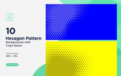 Sfondo dinamico con motivo esagonale per progetti creativi 631