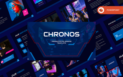 Chronos – Gaming PowerPoint sablon