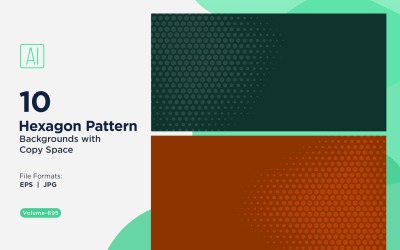 Sfondo dinamico con motivo esagonale per progetti creativi 695