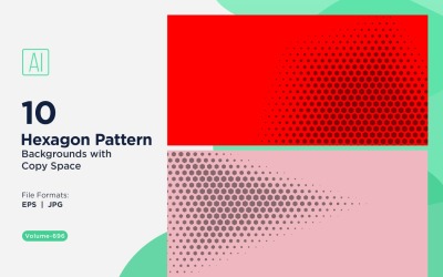 Sfondo dinamico con motivo esagonale per progetti creativi 696