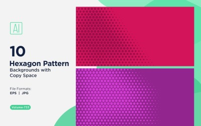 Dynamic Hexagon Pattern Background for Creative Projects 733