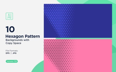 Dynamic Hexagon Pattern Background for Creative Projects 735