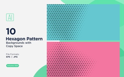 Dynamisk hexagonmönsterbakgrund för kreativa projekt 684