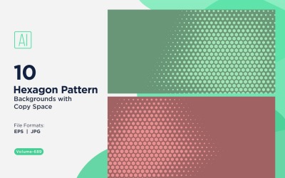Dynamisk hexagonmönsterbakgrund för kreativa projekt 689