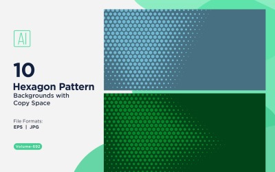 Dynamisk hexagonmönsterbakgrund för kreativa projekt 692