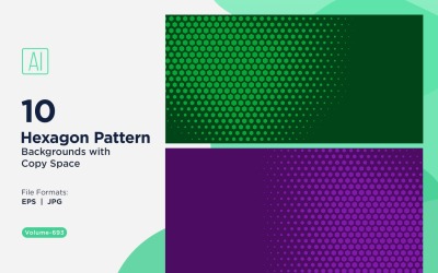 Dynamisk hexagonmönsterbakgrund för kreativa projekt 693