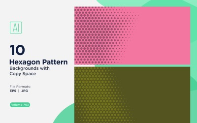 Dynamisk hexagonmönsterbakgrund för kreativa projekt 703