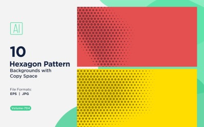 Dynamisk hexagonmönsterbakgrund för kreativa projekt 704