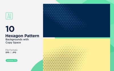 Dynamisk hexagonmönsterbakgrund för kreativa projekt 713
