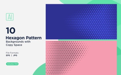 Dynamisk hexagonmönsterbakgrund för kreativa projekt 723