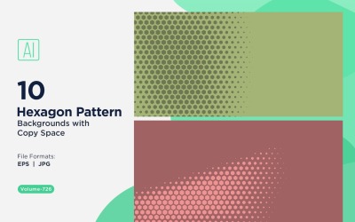 Dynamisk hexagonmönsterbakgrund för kreativa projekt 726