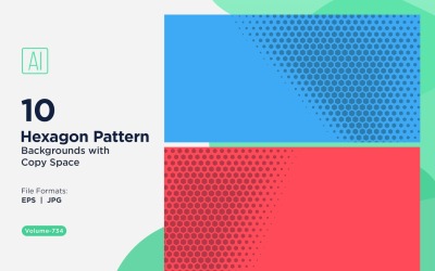 Dynamisk hexagonmönsterbakgrund för kreativa projekt 734