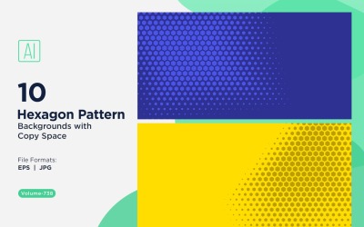 Dynamisk hexagonmönsterbakgrund för kreativa projekt 738