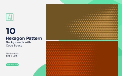 Dynamisk hexagonmönsterbakgrund för kreativa projekt 759