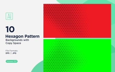 Fondo con patrón hexagonal dinámico para proyectos creativos 707
