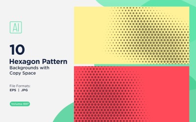 Fundo de Padrão Hexagonal Dinâmico para Projetos Criativos 697