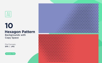 Sfondo dinamico con motivo esagonale per progetti creativi 724