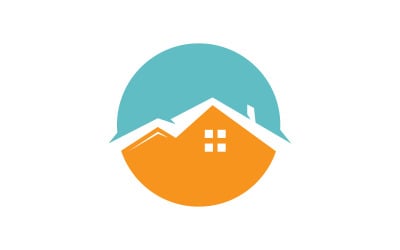 Hus och lägenhet logotyp vektorillustration V12