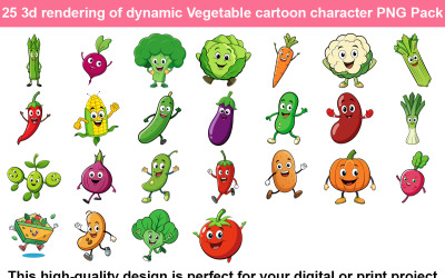 25 Dynamic Vegetable seriefigur