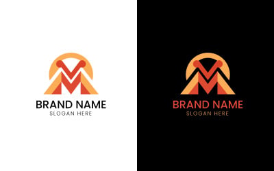 Letter MV business logo-09-358