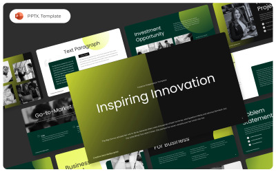 Plantilla de PowerPoint sobre innovación inspiradora