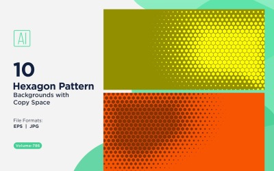 Динамичный шестиугольный узор фона для творческих проектов 786
