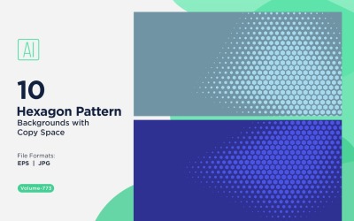 Dynamic Hexagon Pattern Background for Creative Projects 773