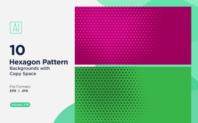Dynamic Hexagon Pattern Background for Creative Projects 776