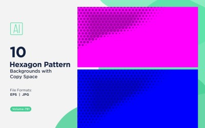 Dynamic Hexagon Pattern Background for Creative Projects 781
