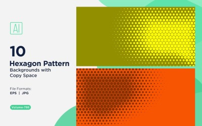 Dynamic Hexagon Pattern Background for Creative Projects 786