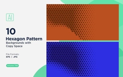 Dynamic Hexagon Pattern Background for Creative Projects 790