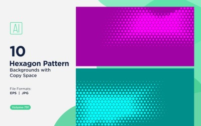 Dynamic Hexagon Pattern Background for Creative Projects 791