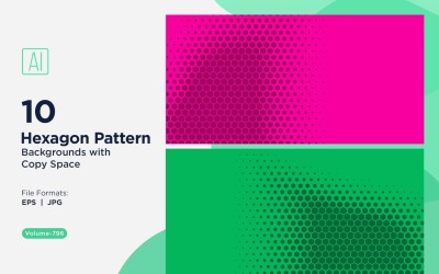 Dynamic Hexagon Pattern Background for Creative Projects 796