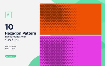 Dynamic Hexagon Pattern Background for Creative Projects 797