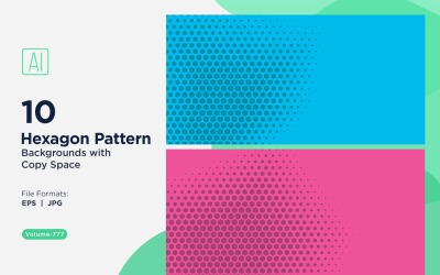 Dynamisk hexagonmönsterbakgrund för kreativa projekt 777