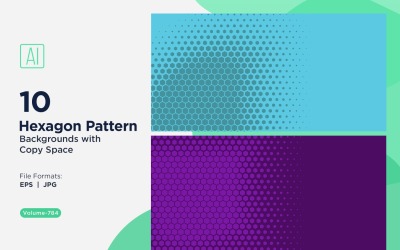 Dynamisk hexagonmönsterbakgrund för kreativa projekt 784