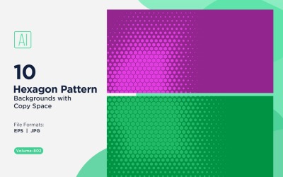 Dynamisk hexagonmönsterbakgrund för kreativa projekt 802