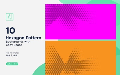Dynamisk hexagonmönsterbakgrund för kreativa projekt 827