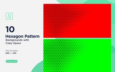 Fundo de Padrão Hexagonal Dinâmico para Projetos Criativos 766